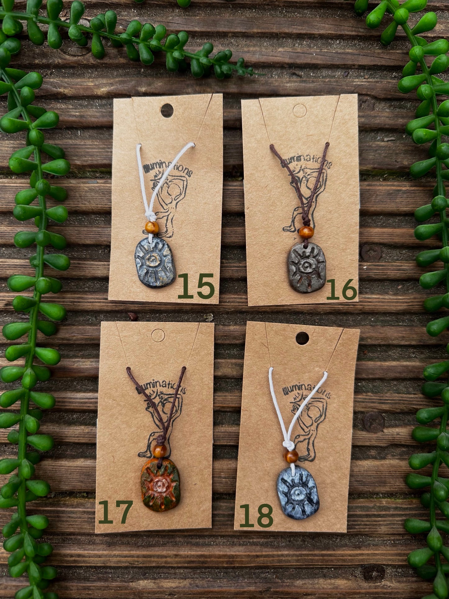 Earthy pendant necklace