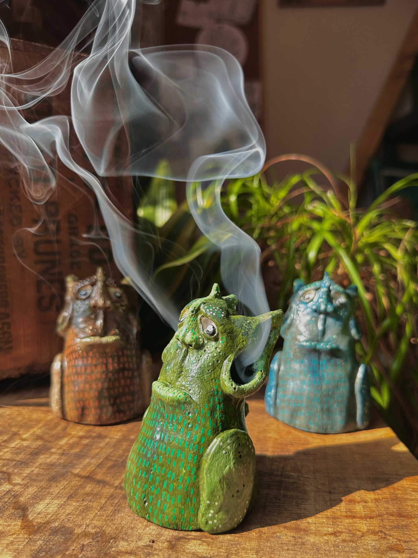 The mindful expel incense creature.