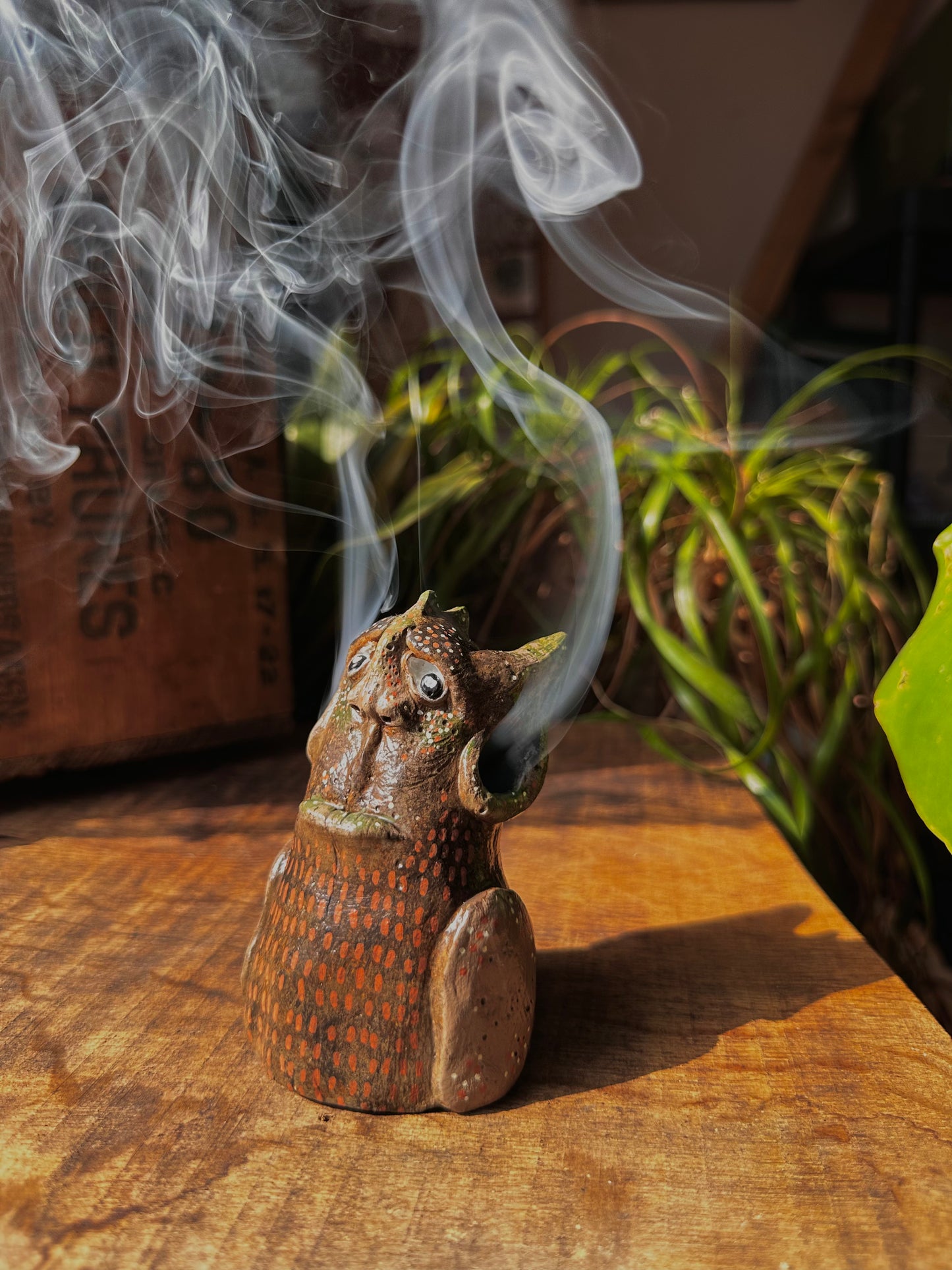 The mindful expel incense creature.