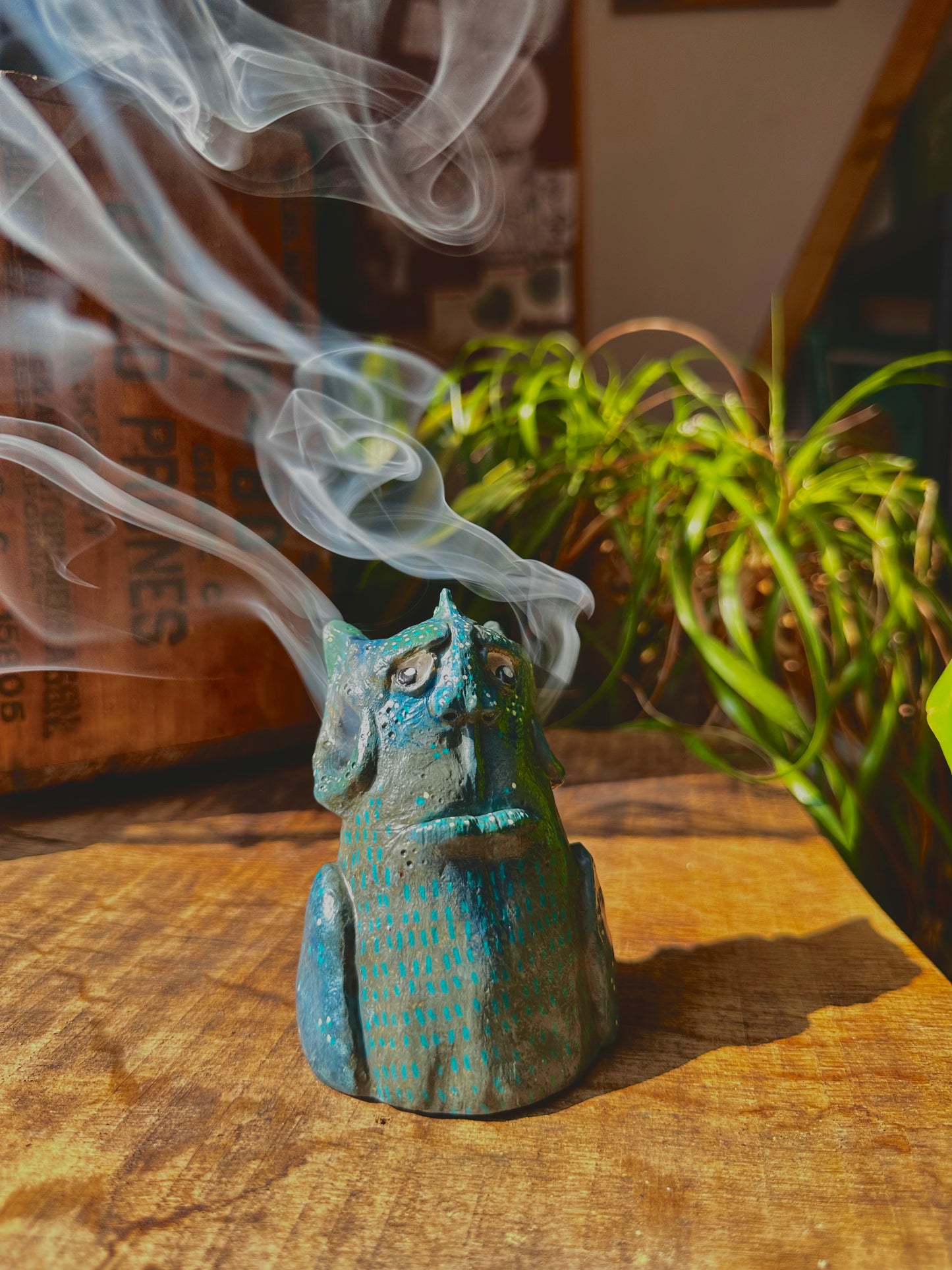 The mindful expel incense creature.
