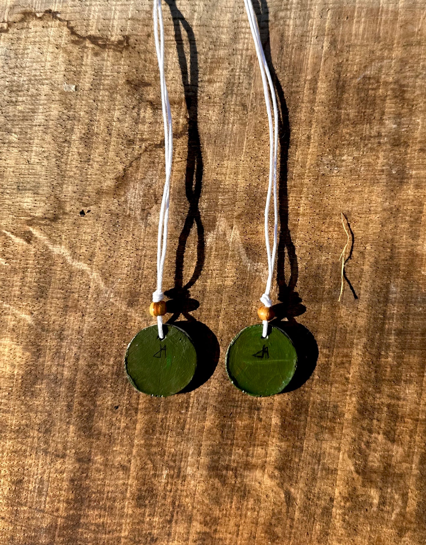 Mountain pendant necklace.