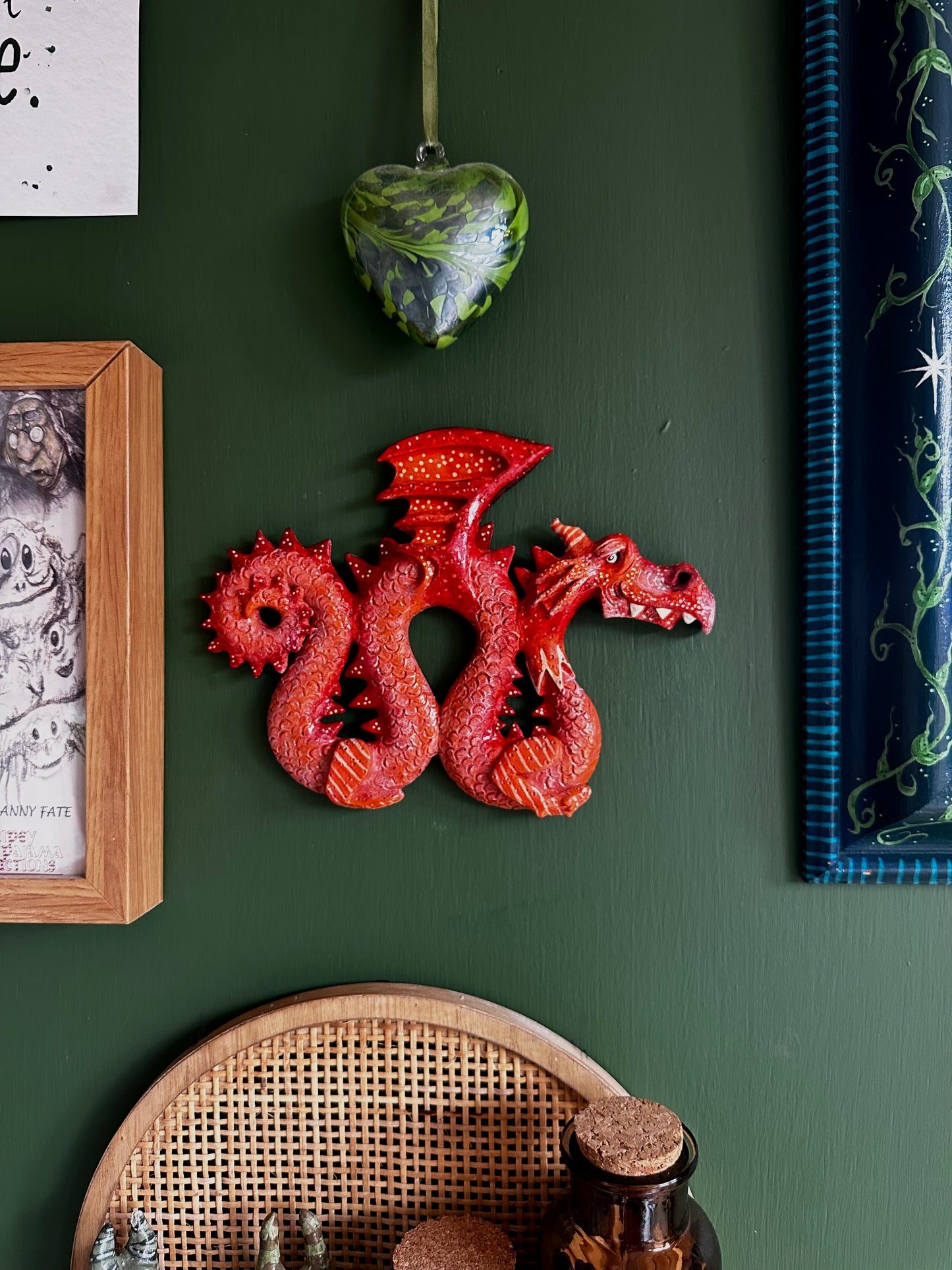 The wise Dragon wall piece.