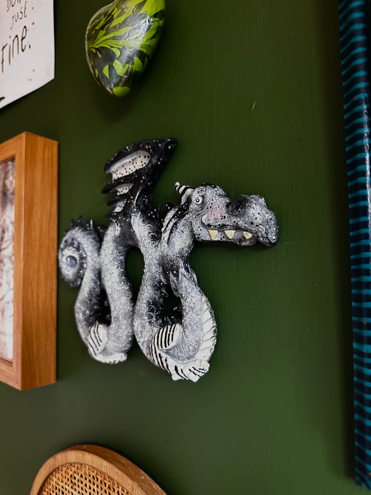 The wise Dragon wall piece.