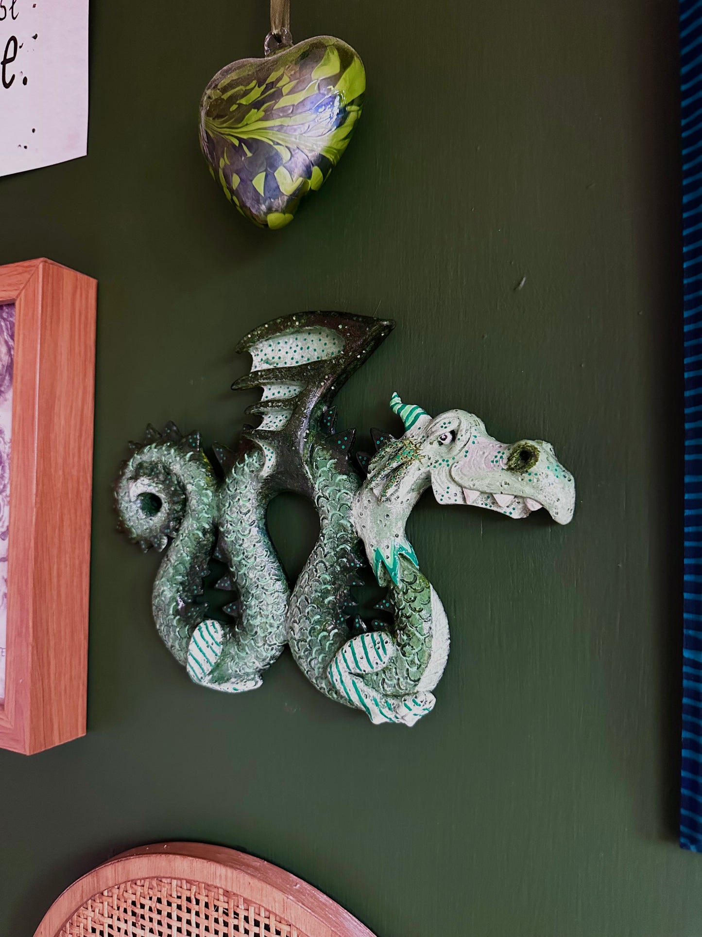 The wise Dragon wall piece.
