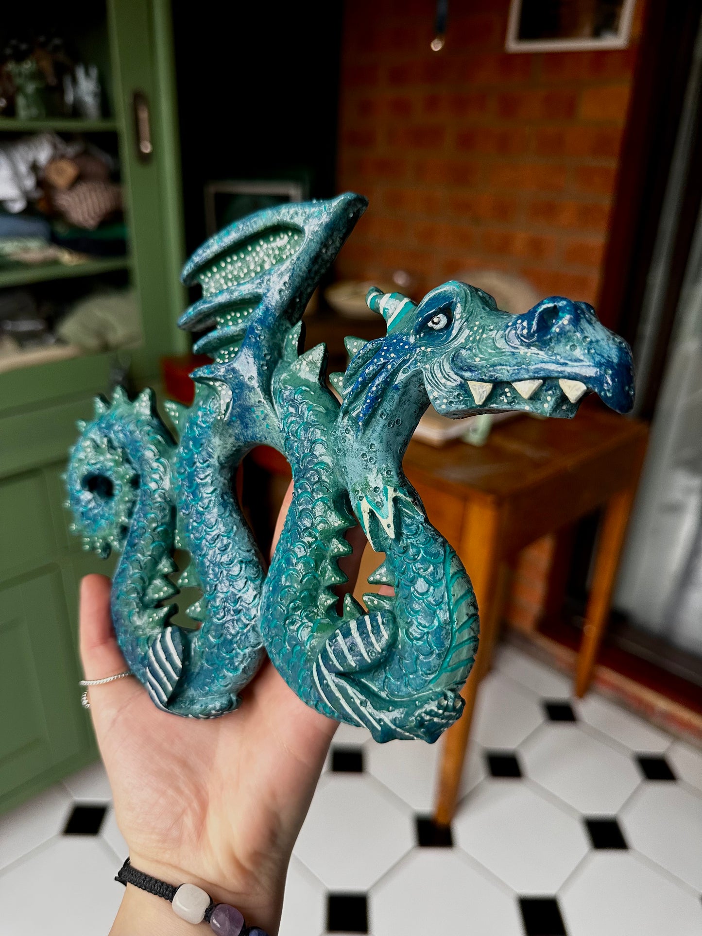 The wise Dragon wall piece.
