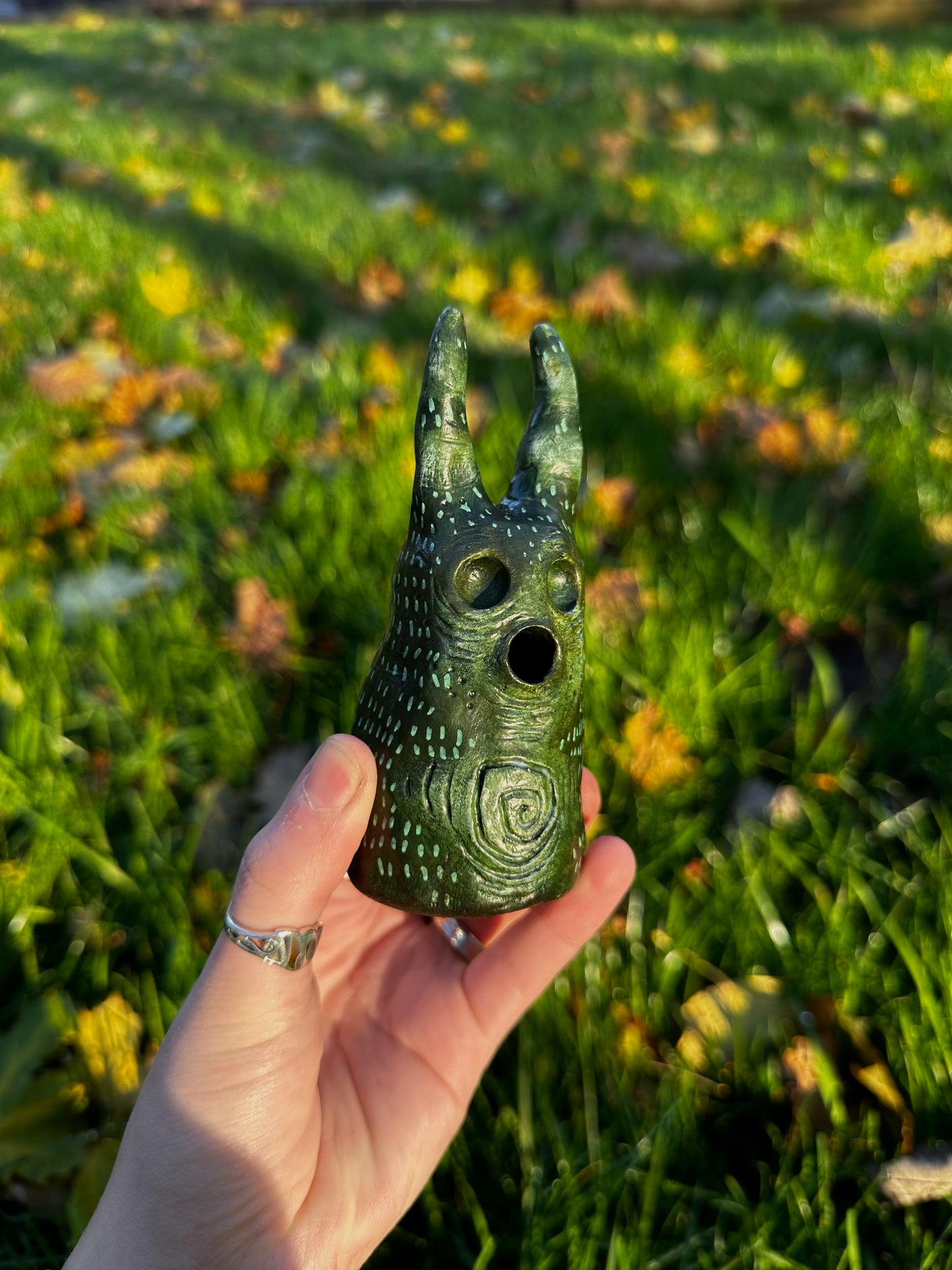 The exhales incense cone cover.