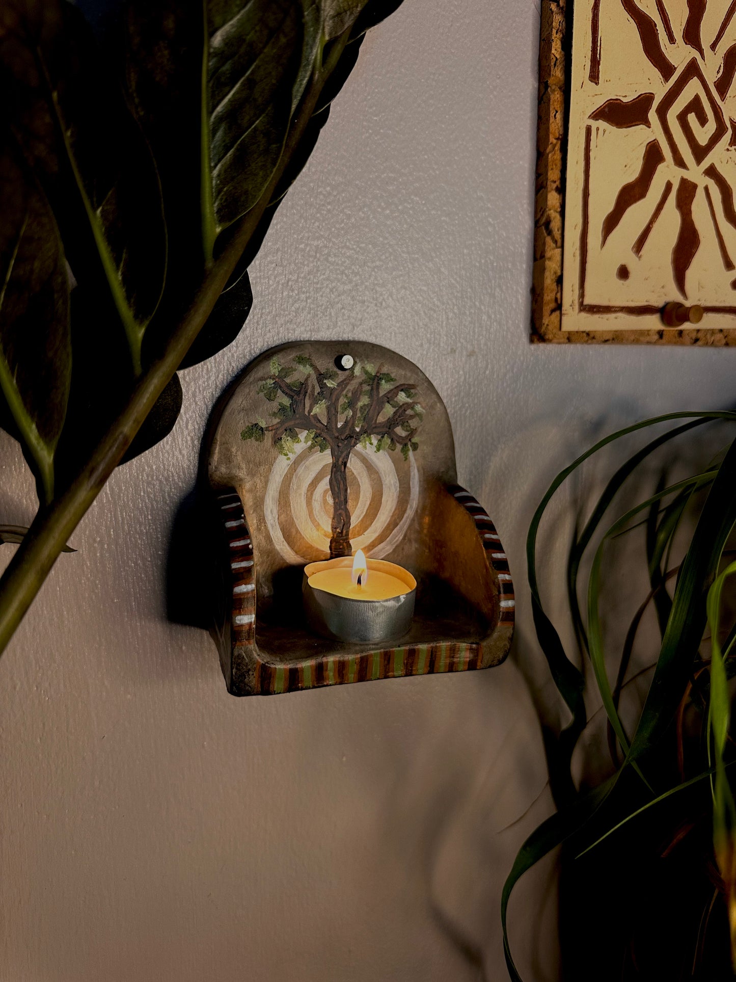 Whimsical mini wall shelf.