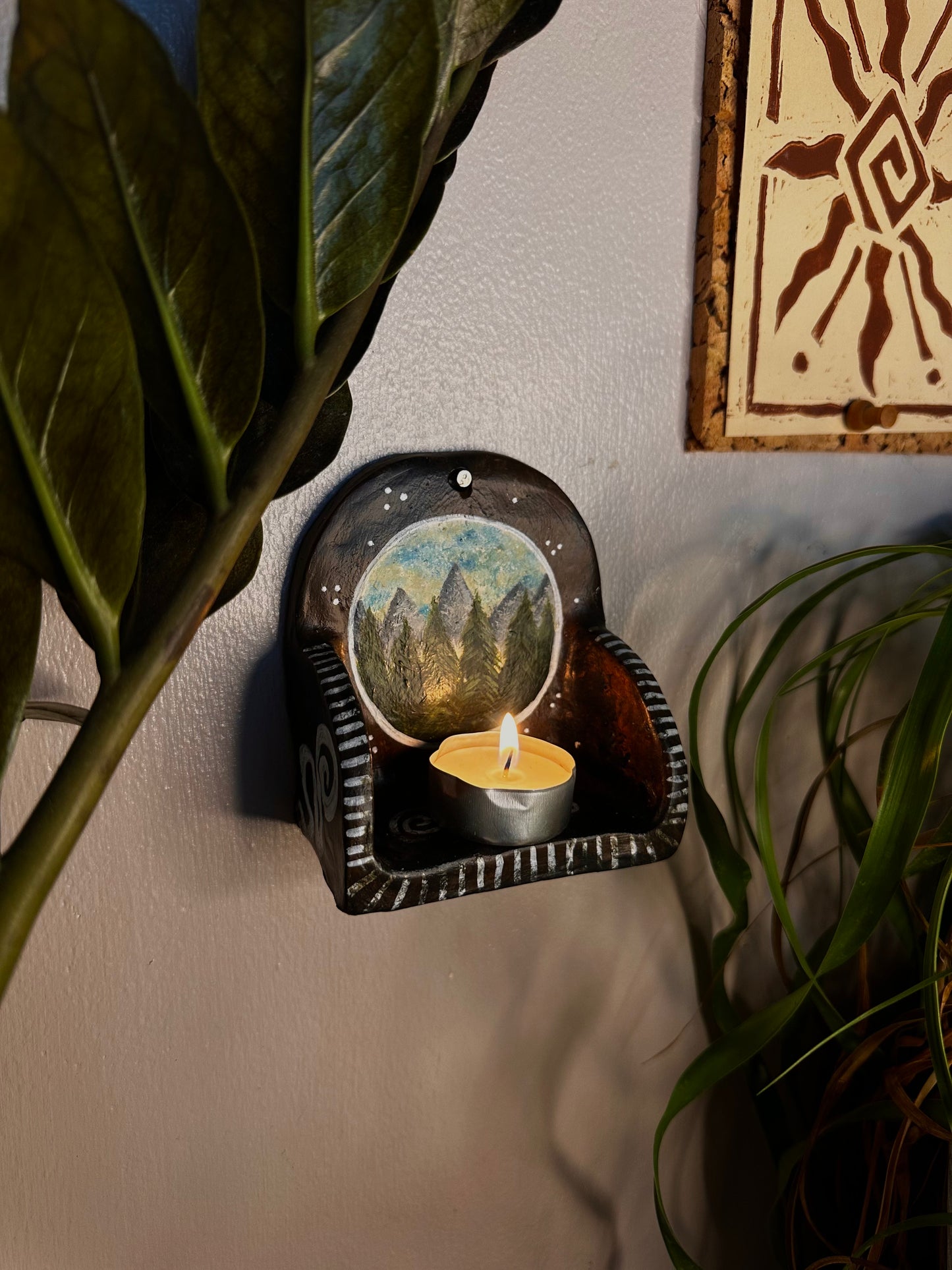 Whimsical mini wall shelf.