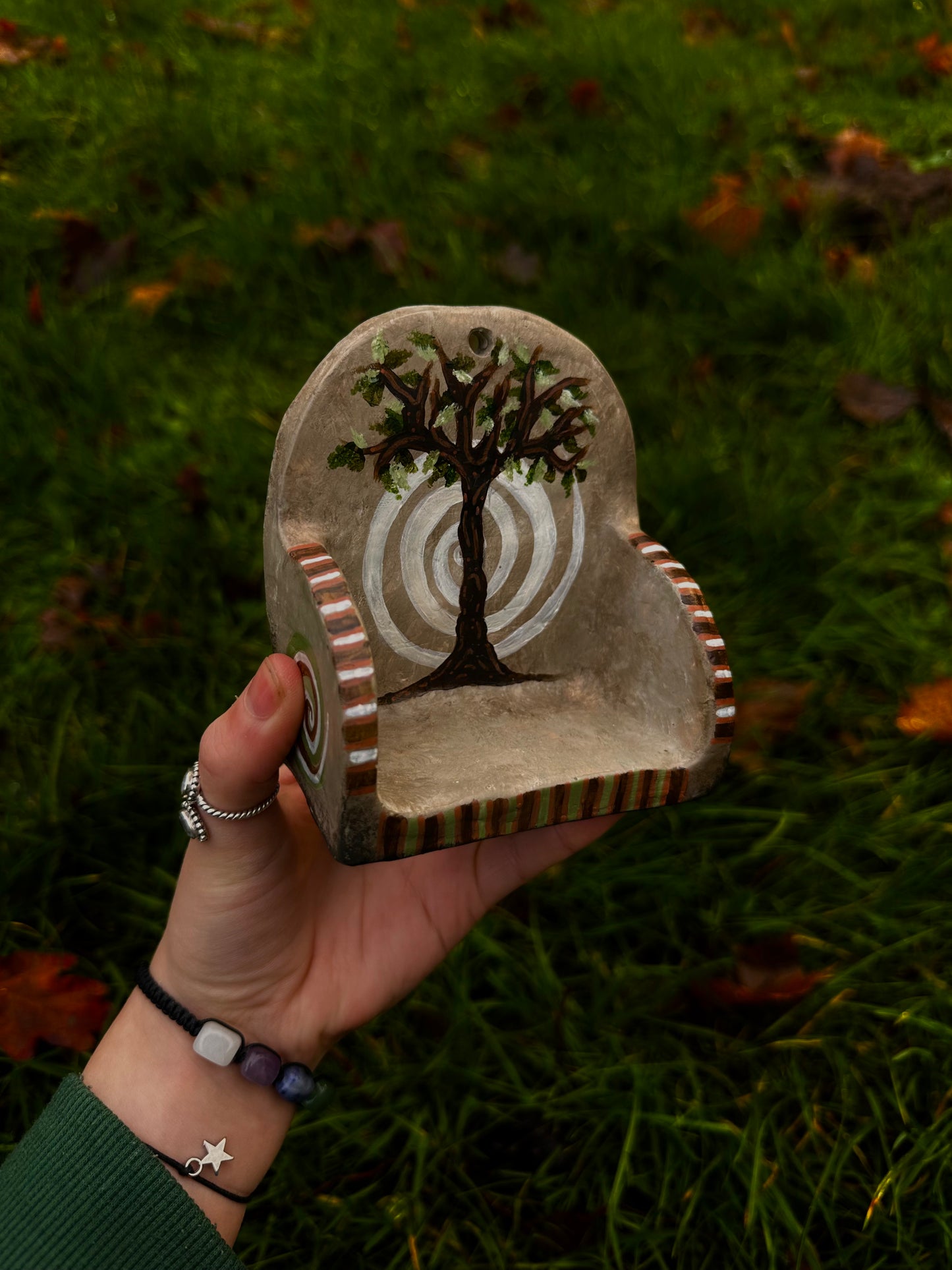 Whimsical mini wall shelf.