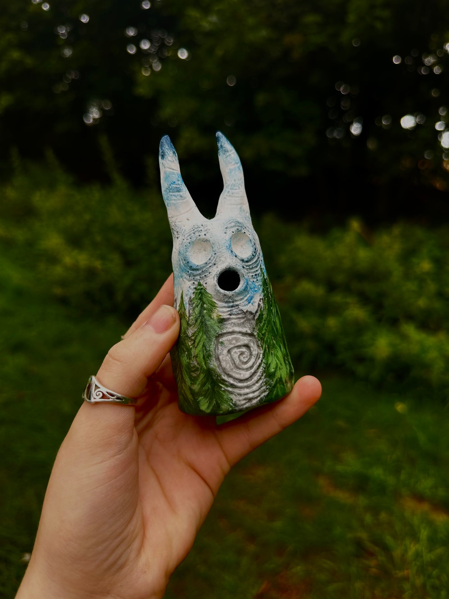 The exhales incense cone cover.