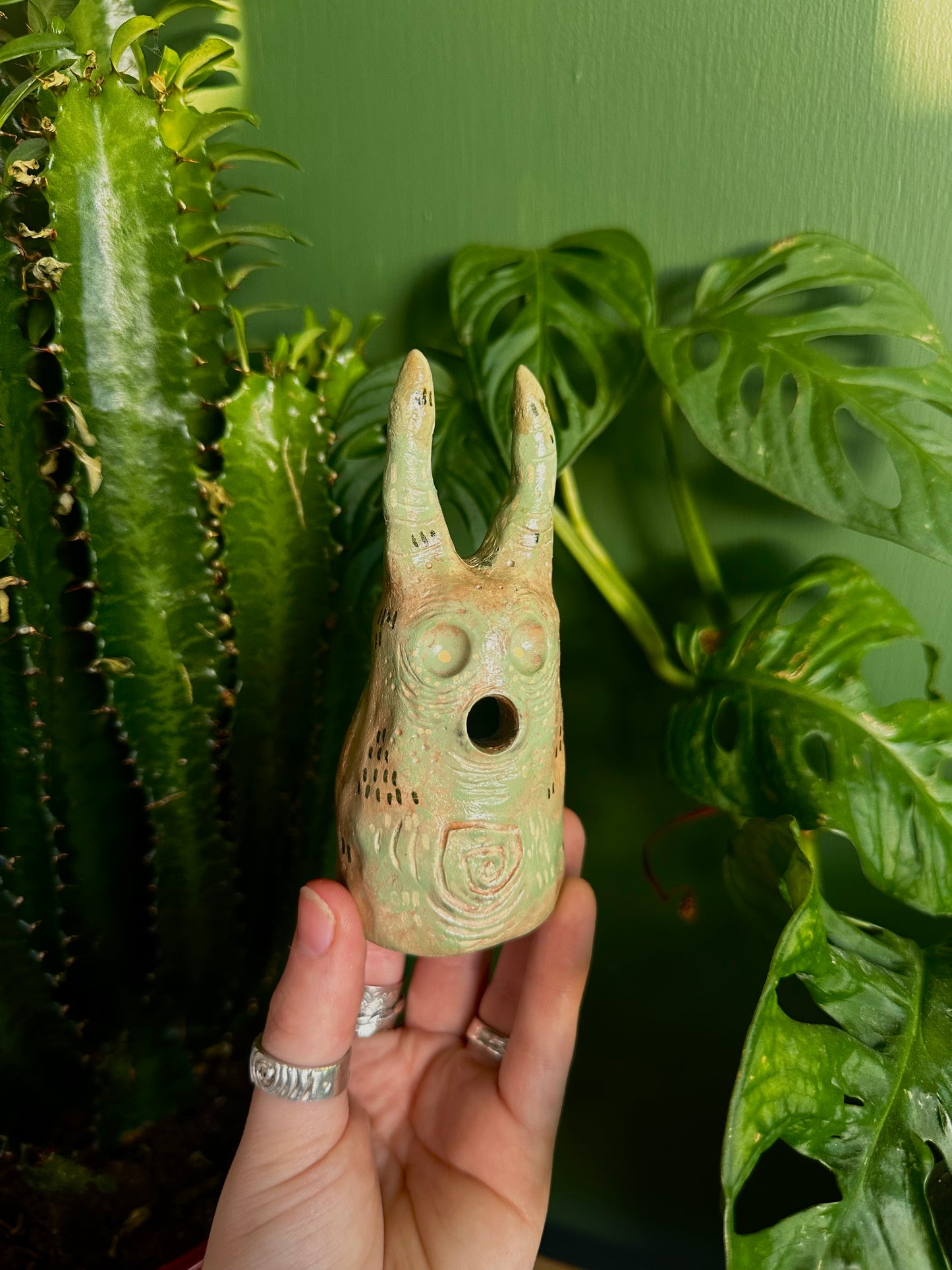 The exhales incense cone cover.