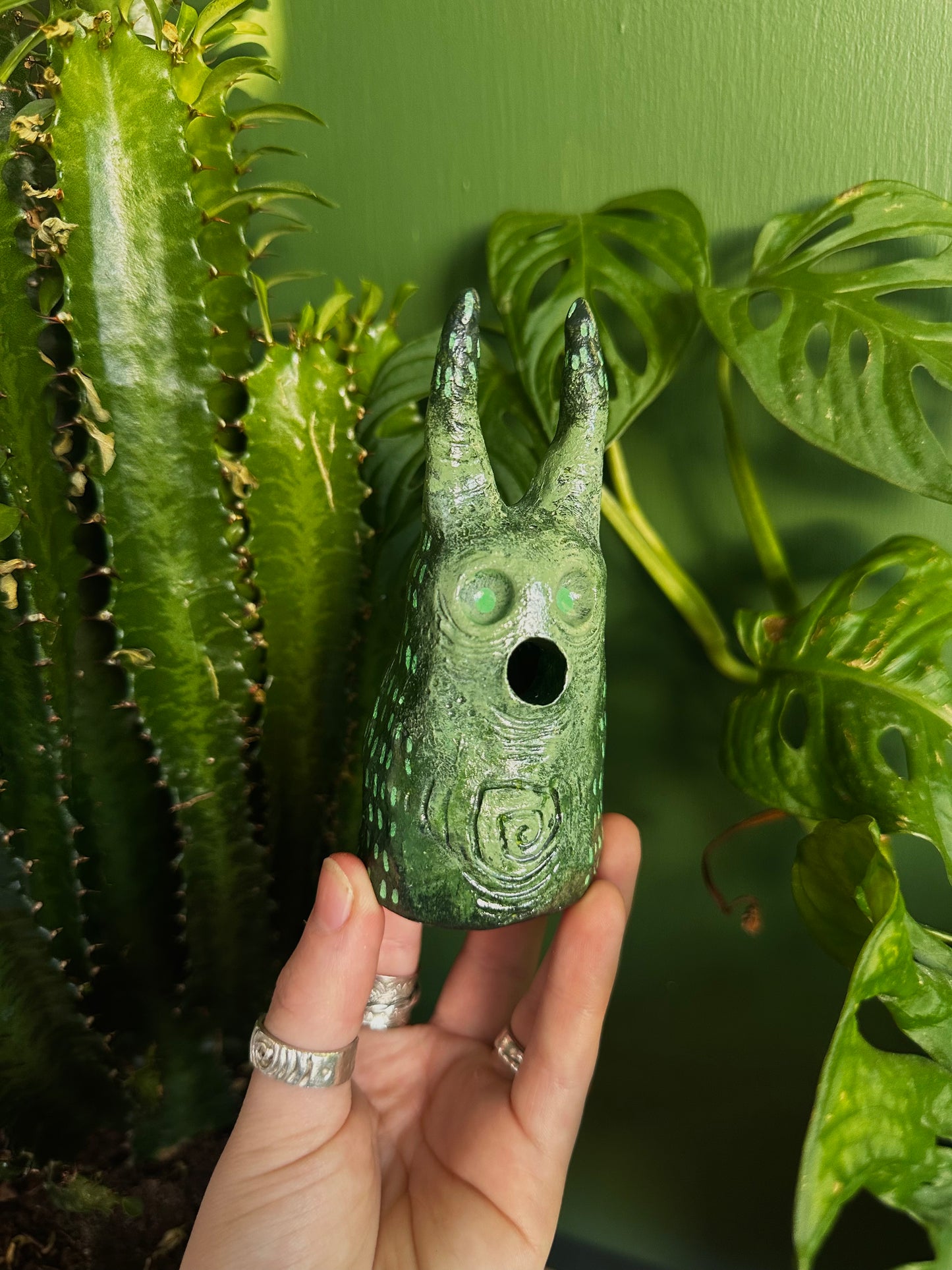 The exhales incense cone cover.