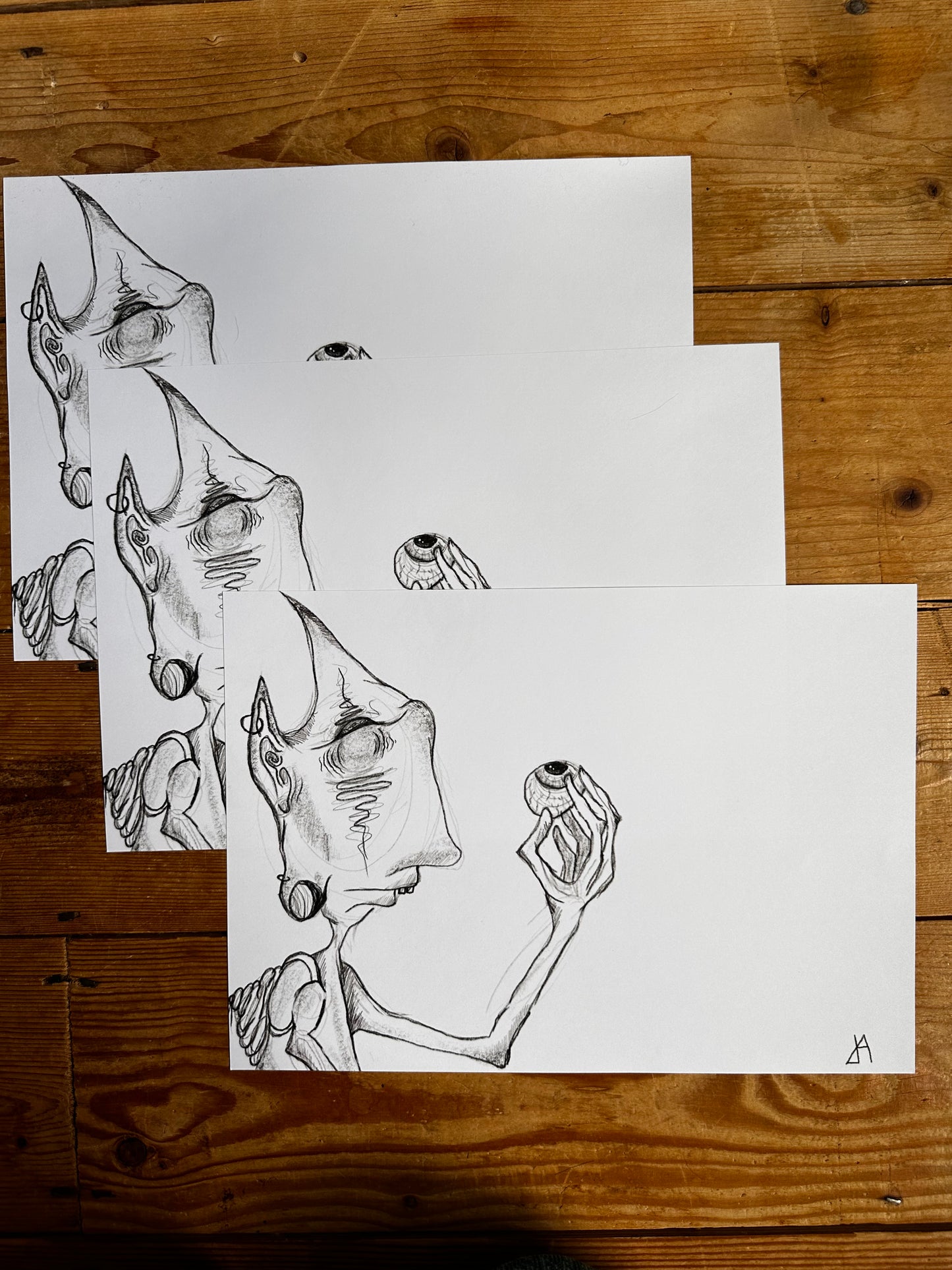 Creature Sketch Print.