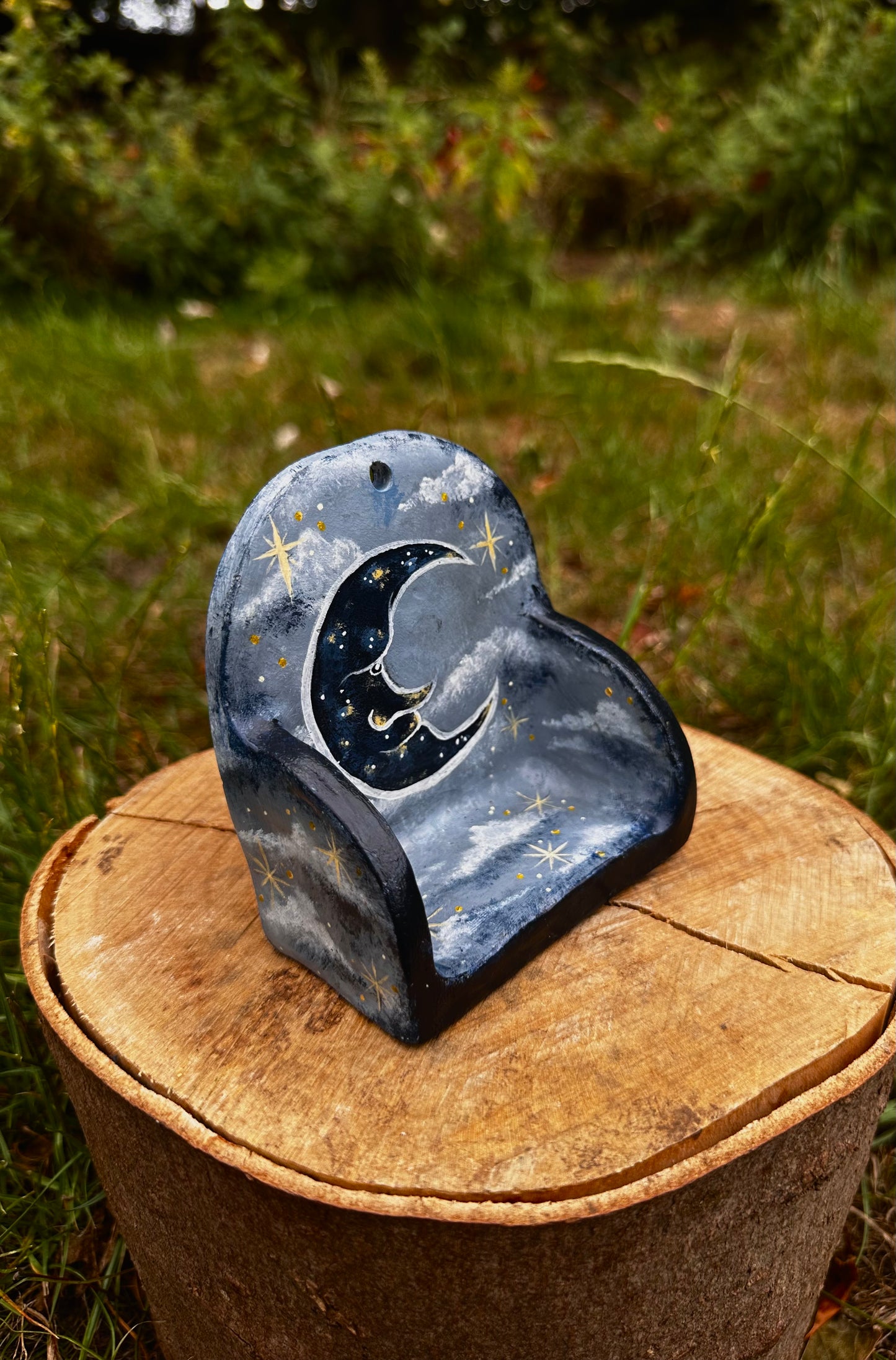 Whimsical mini wall shelf.