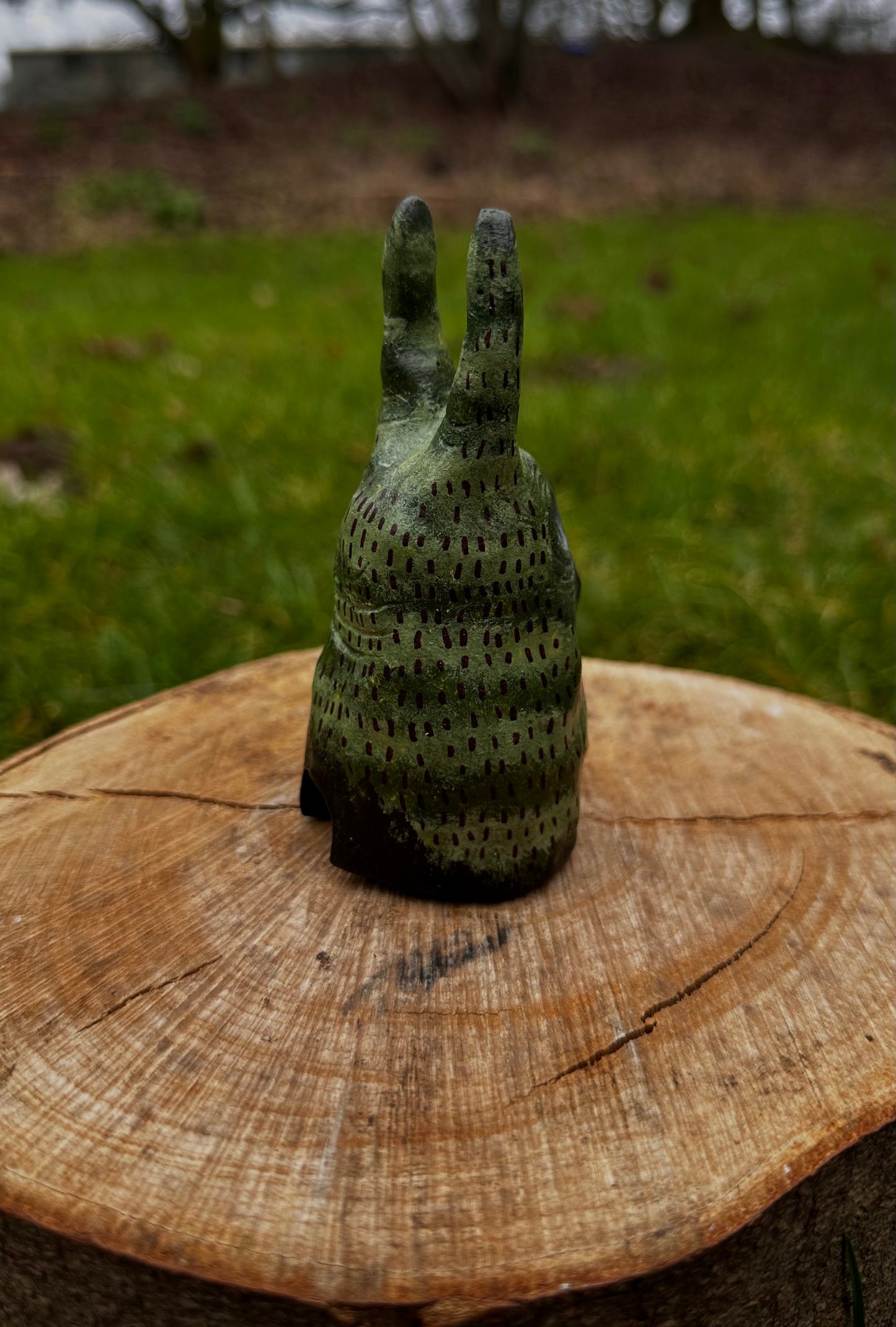 The exhales incense cone cover.
