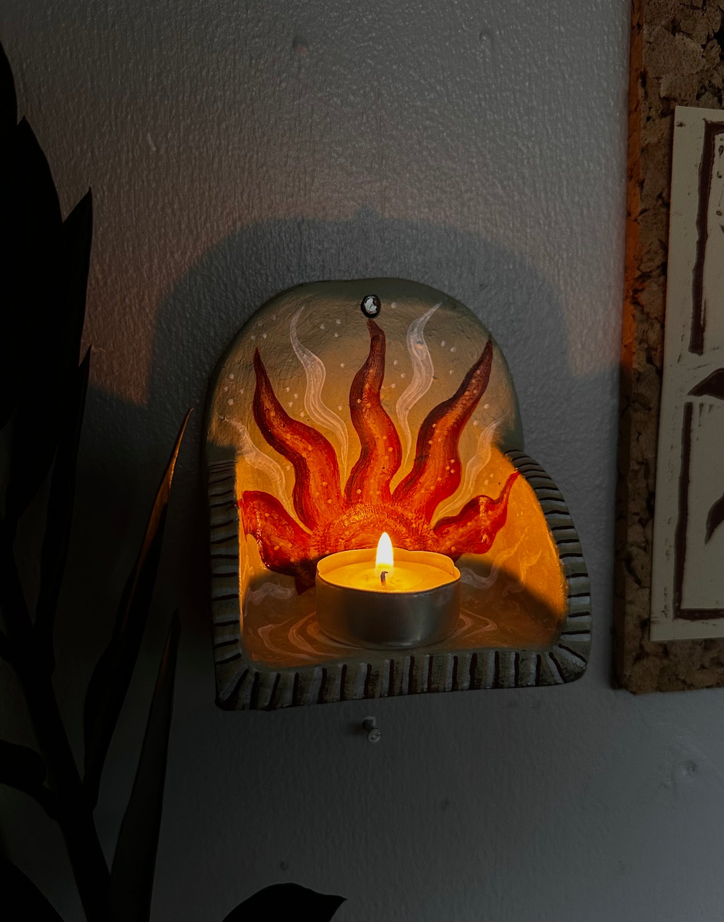 Whimsical mini wall shelf.