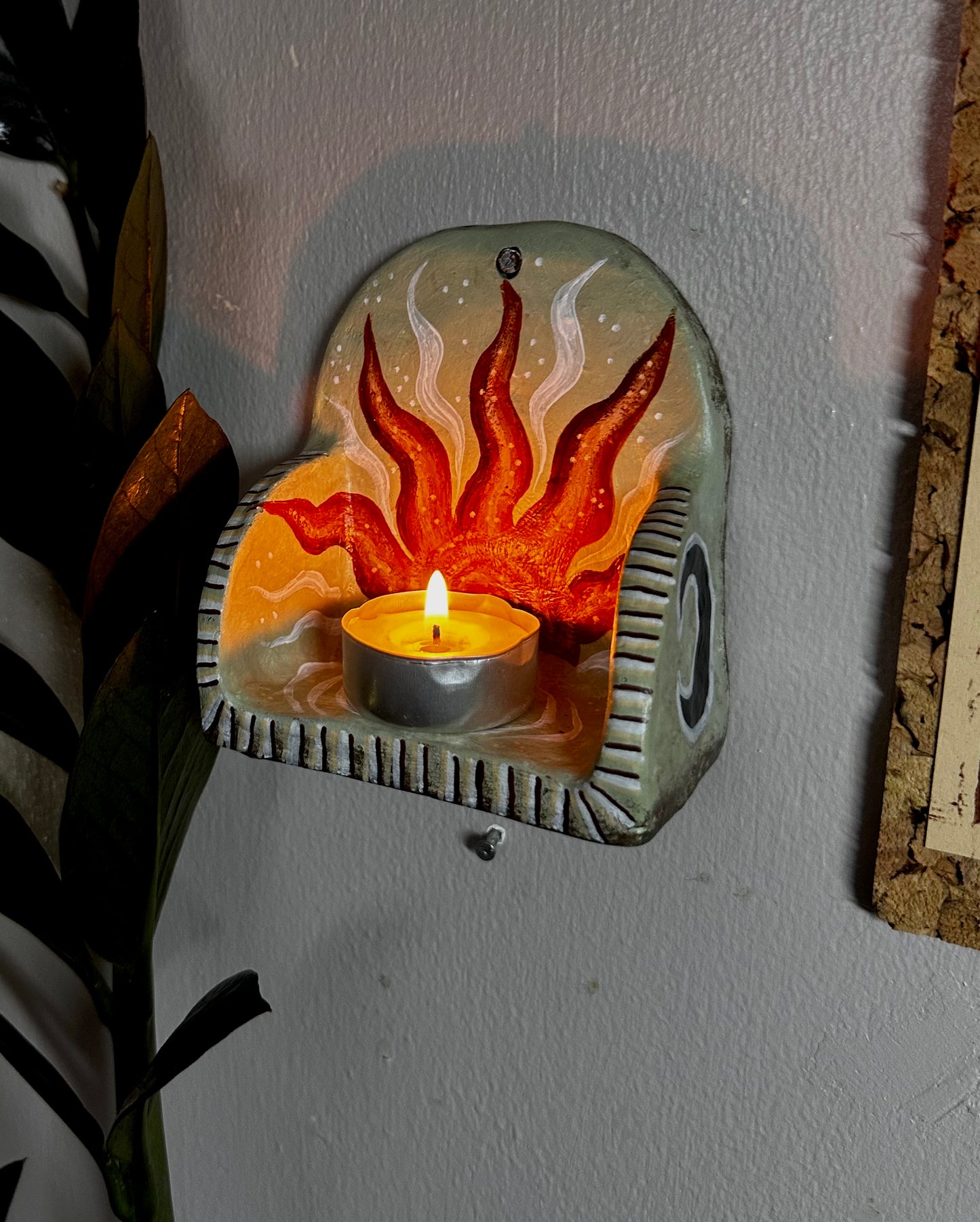 Whimsical mini wall shelf.