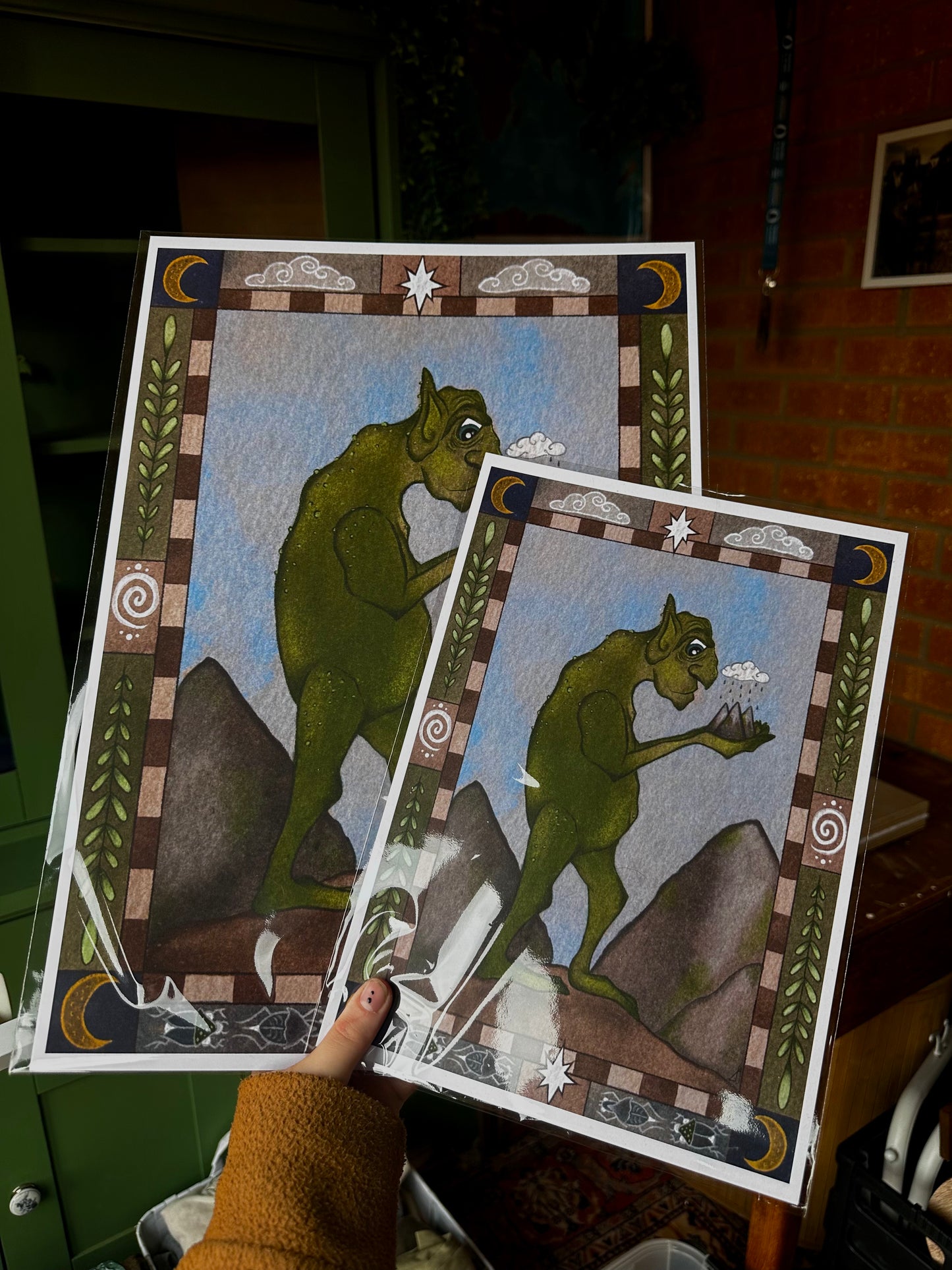 The Mountain Walker print