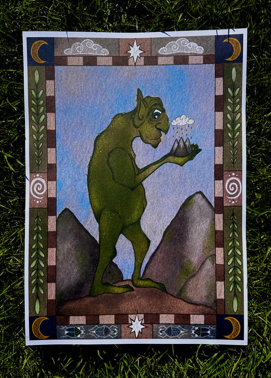 The Mountain Walker print