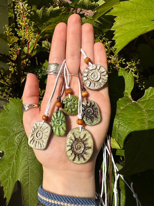 Earthy pendant necklace