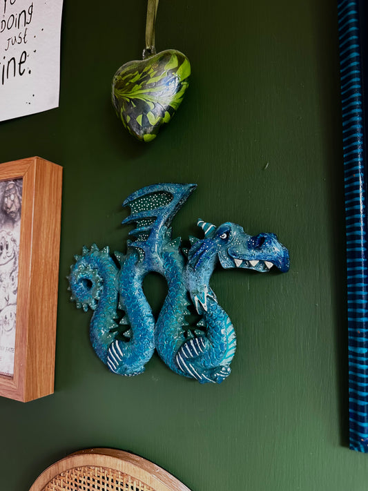 The wise Dragon wall piece.