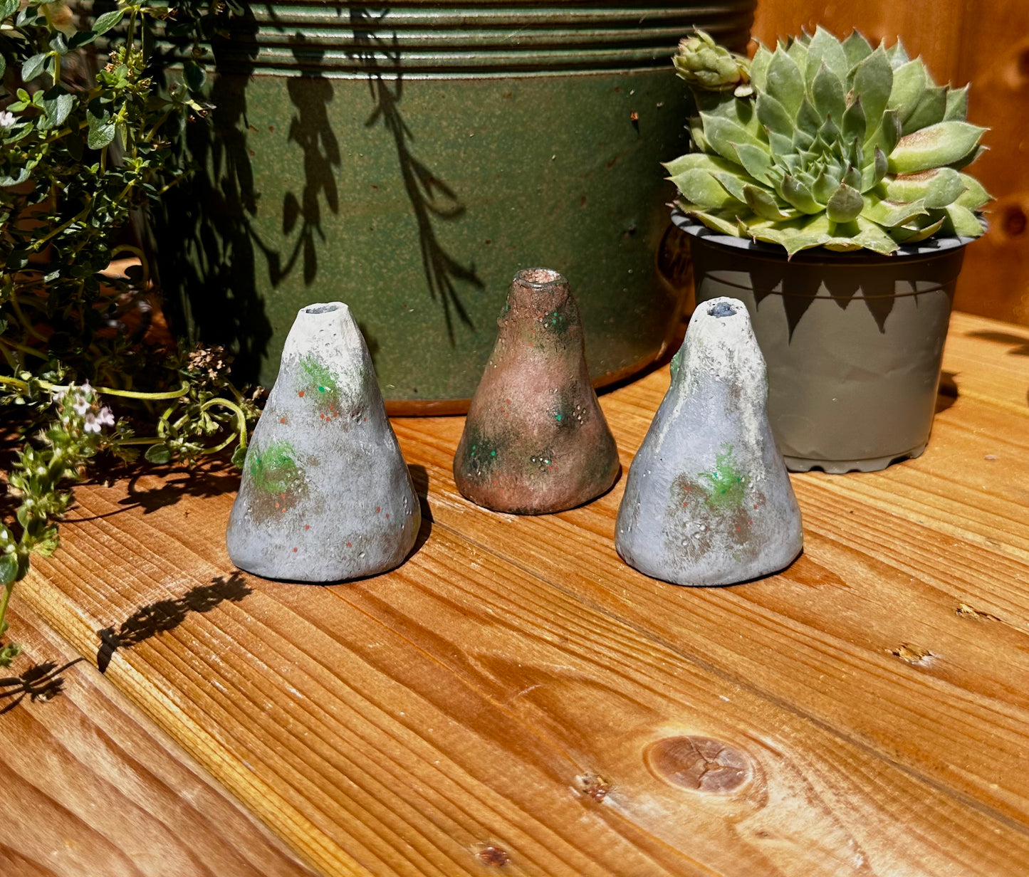 Mini incense mountain cover.