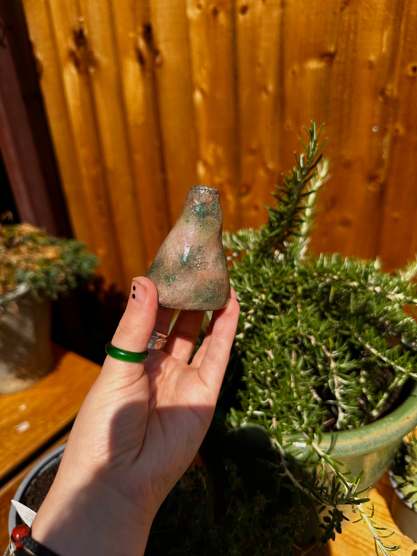 Mini incense mountain cover.