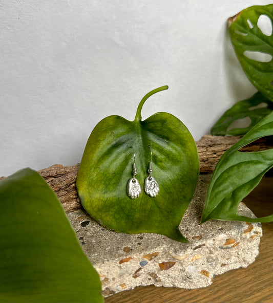 Sterling Silver Healing Hand Earrings.