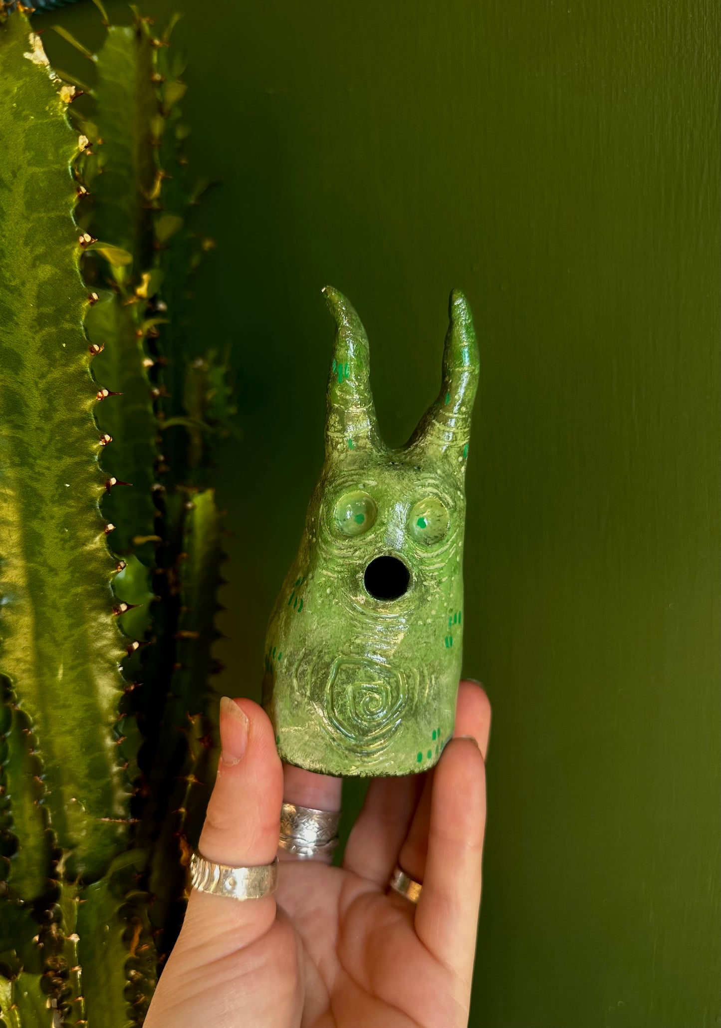 The exhales incense cone cover.